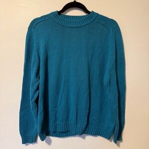 St. John’s Bay Women’s Teal Blue Pullover Sweater Size L GUC